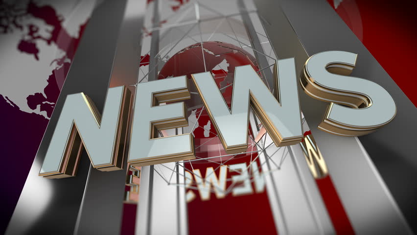 News Background - Broadcast Graphics Title - Seamless Loop. 3D Background Royalty-Free Stock Footage #1014854803