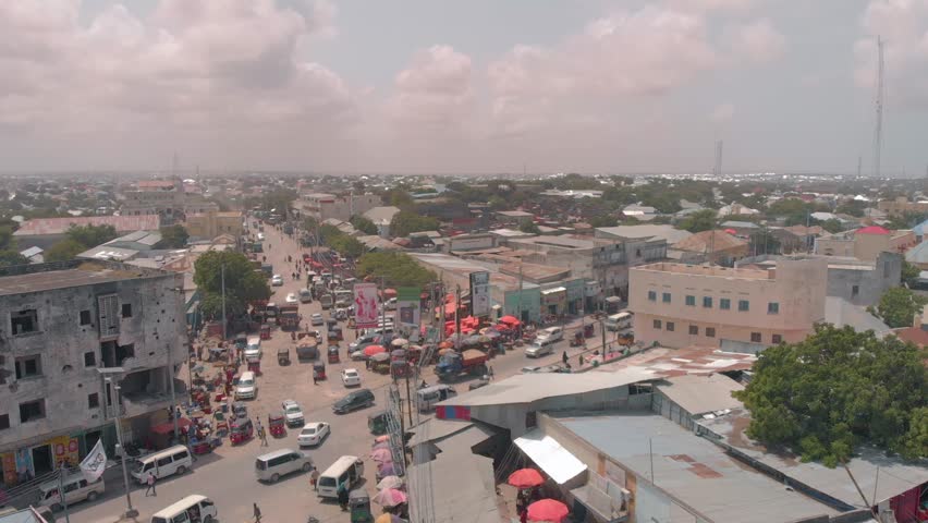 aerial footage dunes streets gaza city Stock Footage Video (100%