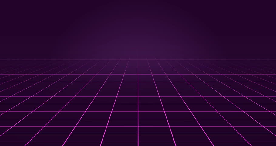 Purple Neon Grid 4k Loop Video De Stock Totalmente Libre De Regalías