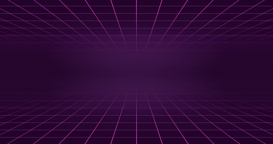 Double purple neon grid loop 4K 80s animtion | Shutterstock HD Video #1014882640