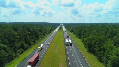 Highway I10 Interstate between Florida and Alabama