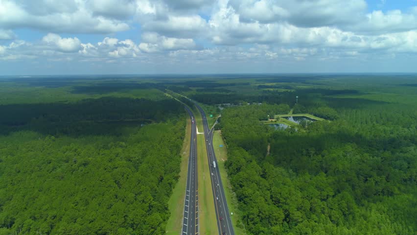 Aerial drone footage of Alabama Baldwin County