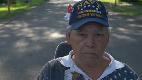 Close up of a disabled Navy veteran - Powered by Shutterstock - Get 15% off with code: PIKWIZARD15