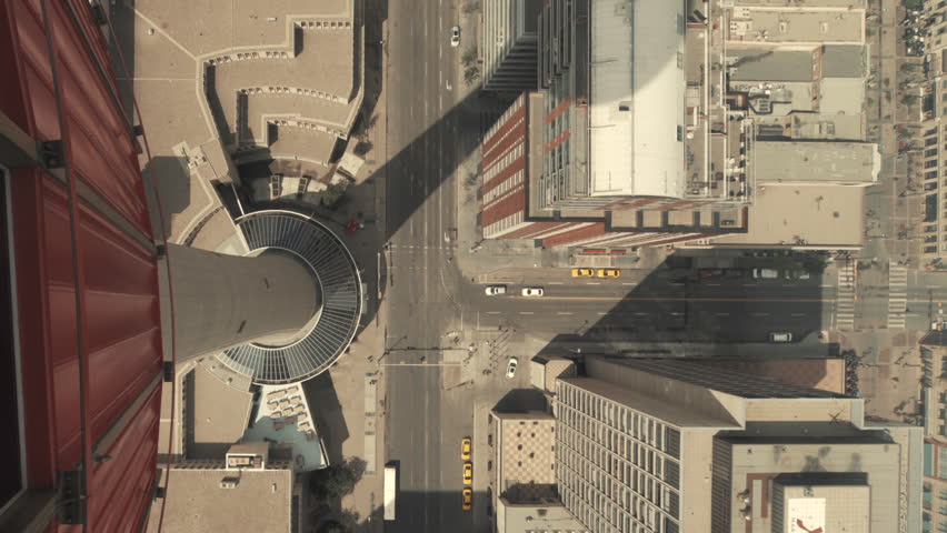 timelapse overlook downtown street tower calgary Stock Footage Video ...
