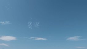 blue sky clouds video