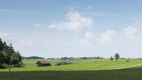 Panoramic view of Bavaria landscape at daytime