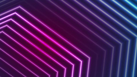 Blue and ultraviolet neon laser beam glowing lines abstract motion background. Video animation Ultra HD 4K 3840x2160