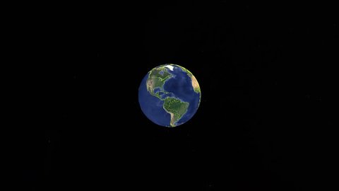 South Sudan with flag. 3d earth in space - zoom in South Sudan outer, created using ultra high res NASA