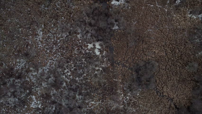 Top View of a Park in Mahopac NY After a Snow Fall