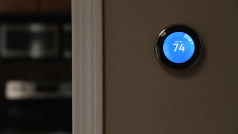 Thermostat temperature set by phone