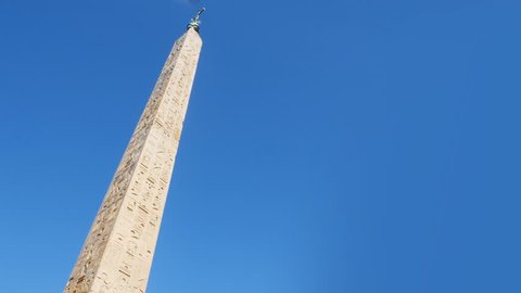 360 degree hyperlapse around the obelisk of Piazza del Popolo, Rome