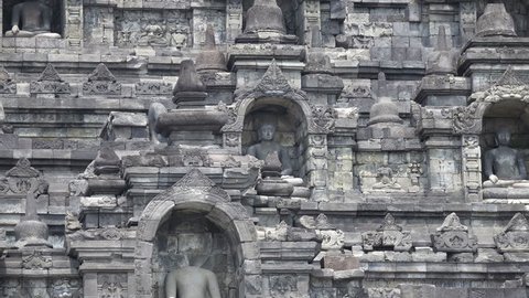 Borobudur, or Barabudur is a 9th-century Mahayana Buddhist temple in Magelang, Central Java, Indonesia