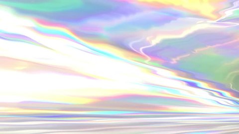 Holographic neon foil animation with colorful abstract background.
Liquid Holographic foil with pastel colors. VJ animated background. 