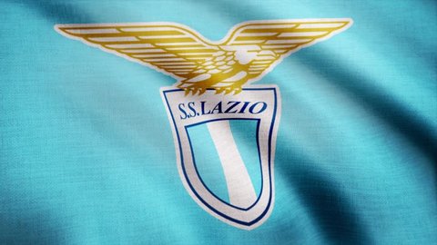 Fc Lazio Flag Is Waving Stock Footage Video 100 Royalty Free Shutterstock