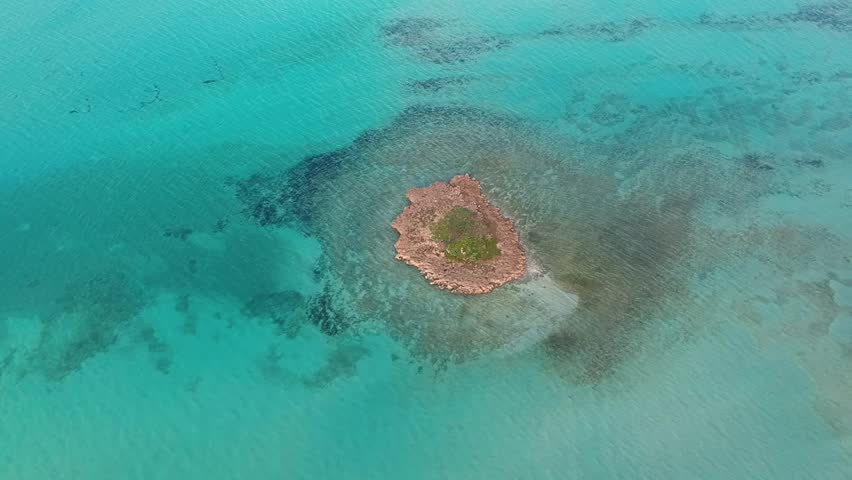 Small island near Nishibamazaki cape, Miyakojima Island, Okinawa, Japan