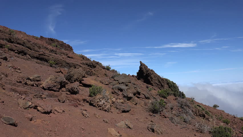Mountain Volcano Crater Rocks in Hawaii