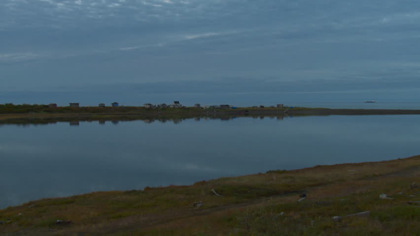 Land Use Nome in Fall Fishing Hunting Village Inupiat in Alaska