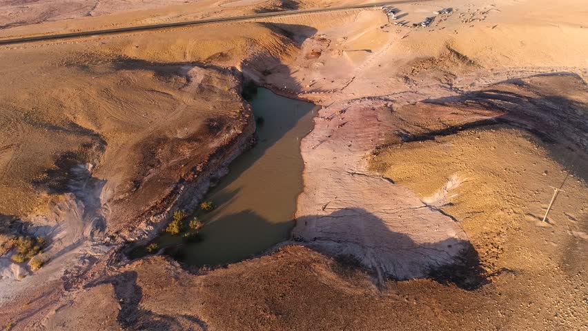 Oasis at the desert Mitzpe Ramon Israel.
