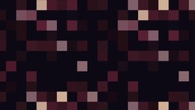 Abstract pixel block moving background. New quality universal motion dynamic animated retro vintage colorful joyful dance music video footage