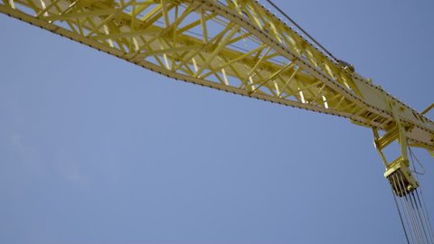 Construction crane clear sky
