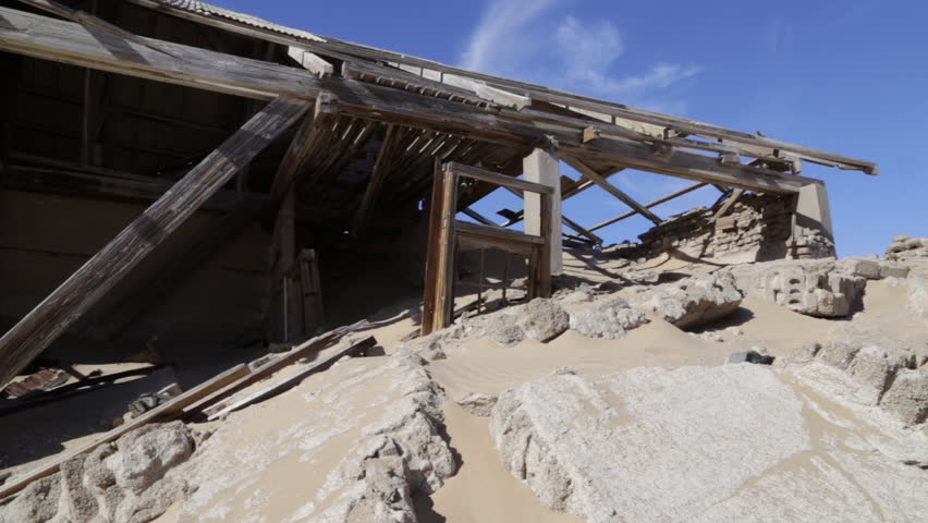 The ghost town of Kolmanskop in Namibia