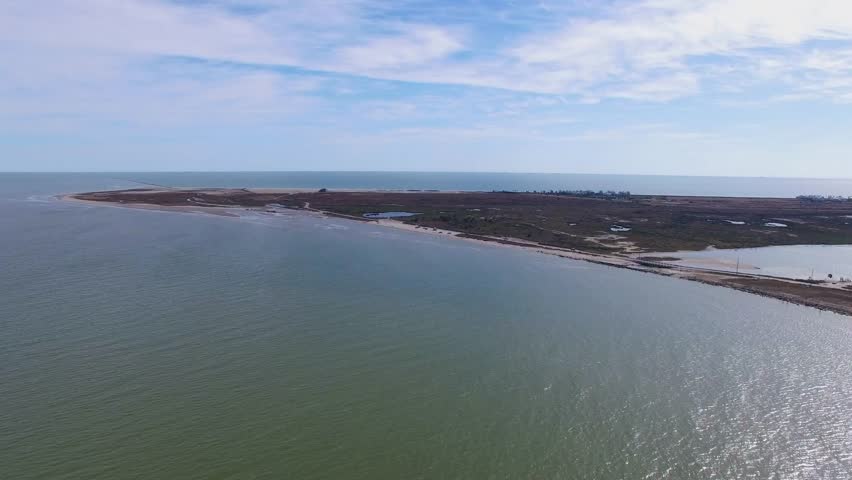 Galveston Island from the air