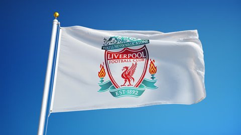 Waving Fc Liverpool Football Flag Arkivvideomateriale 100 Royaltyfritt Shutterstock