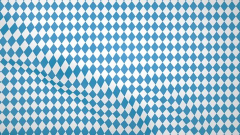 The flag of the oktoberfest flutters in the wind, the animation of the national traditional flag of the oktoberfest, the background, the saver