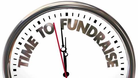 Time for Fund Raising Money for Charity Clock 3d Animation