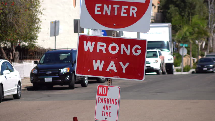 Wrong parking. Parking mistake. No parking Fire Lane. Fine for wrong parking.