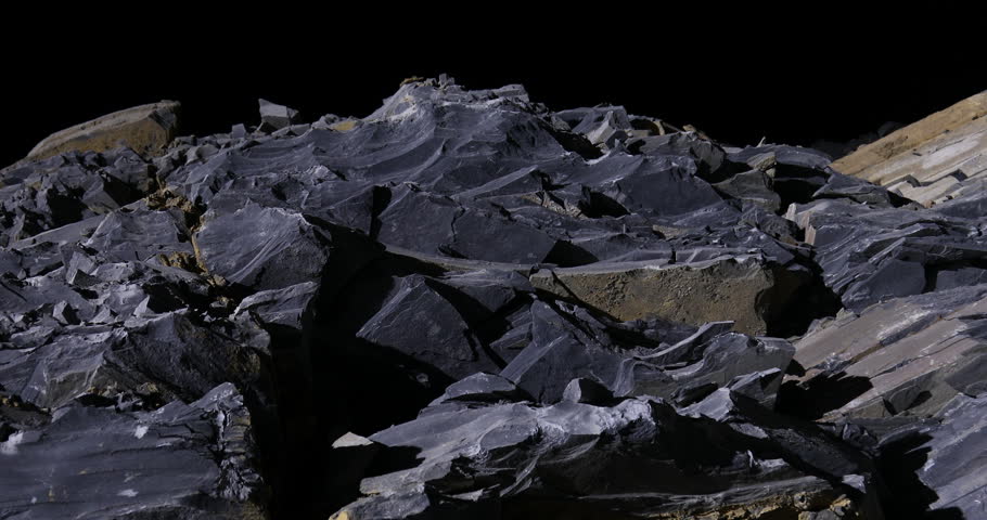 Black stone mining area