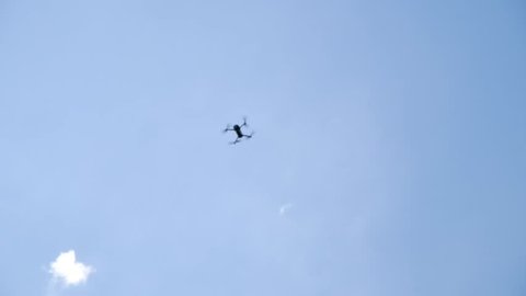drone flies in the air