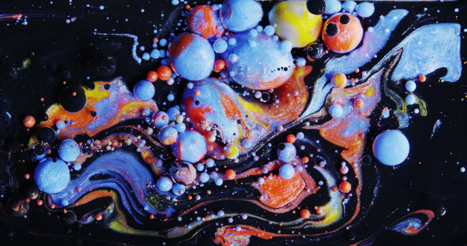 Colorful Paint Background Popping Exploding Chaos Universe Display Colors Slow Motion Macro Red Epic 8k
