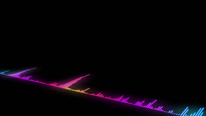 Colored Audio waves animation. 4K Royalty-Free Stock Footage #1015276930