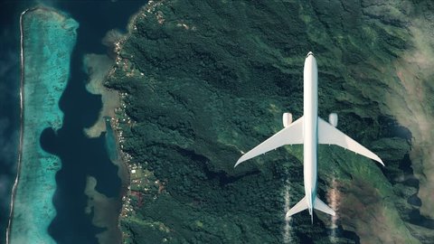 Airplane island Stock Video Footage - 4K and HD Video Clips | Shutterstock