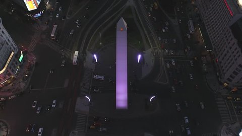 Obelisco de Buenos Aires (Obelisk of Buenos Aires) at twilight