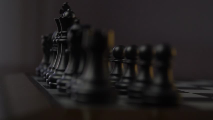 business man chess figures  strategy concept Royalty-Free Stock Footage #1015288972