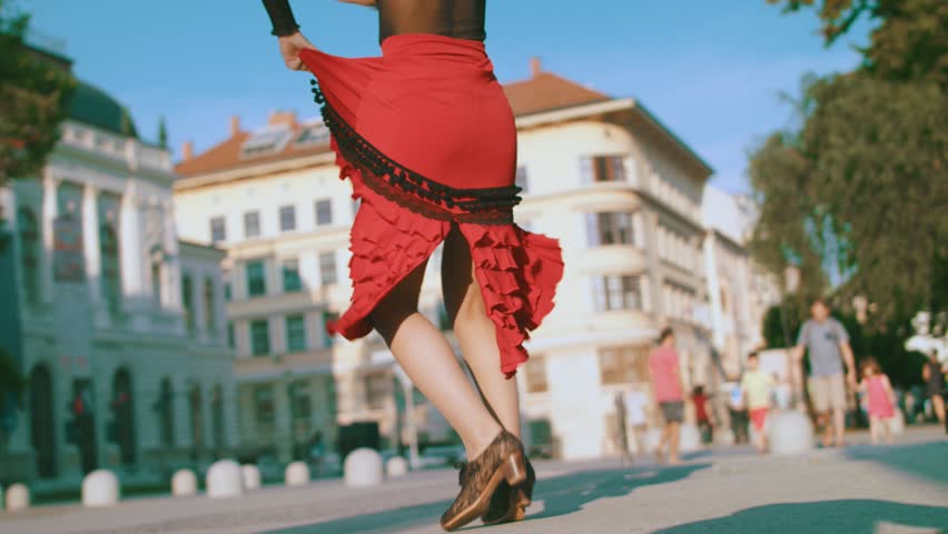 Flamenco Dancer Street Dance Royalty-Free Stock Footage #1015295656