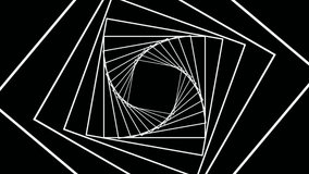 Digital generated video of modern concentric lines 