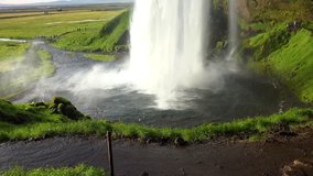 Waterfall in Iceland (Seljalandsfoss)