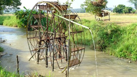 Wooden Water Wheel