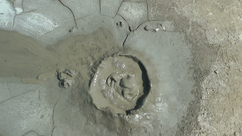 Mud volcano in Buzau 
