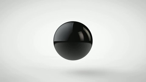 3D animation of the merge balls, drops of oil in a single bowl, a sphere, a big drop. Vídeo Stock