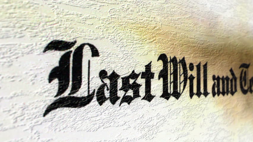 Last will and testament