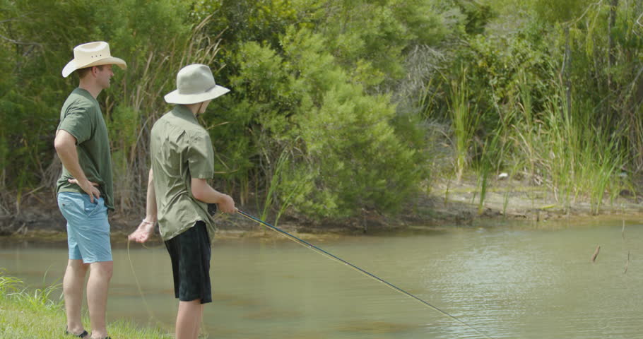 Man Wearing Cowboy Hat Practices His 