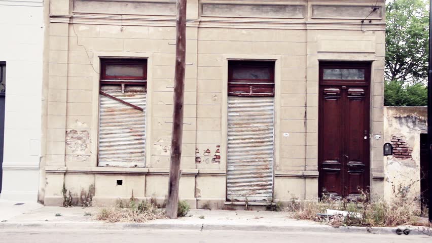An Old House in A Small Town in Buenos Aires Province, Argentina.