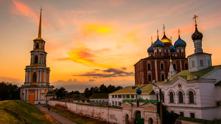 Рязанский Кремль Успенский собор осень