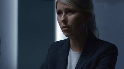 Strong Minded Businesswoman Talks with Senior Business Advisor and Corporate Executive on the Annual Board of Directors Meeting. Shot on RED EPIC-W 8K Helium Cinema Camera.