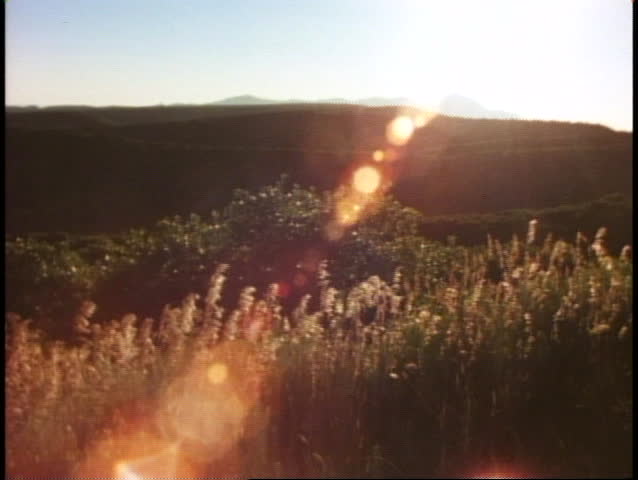 MESA VERDE NATIONAL PARK, COLORADO, 1978, desert plateau scene, sunset