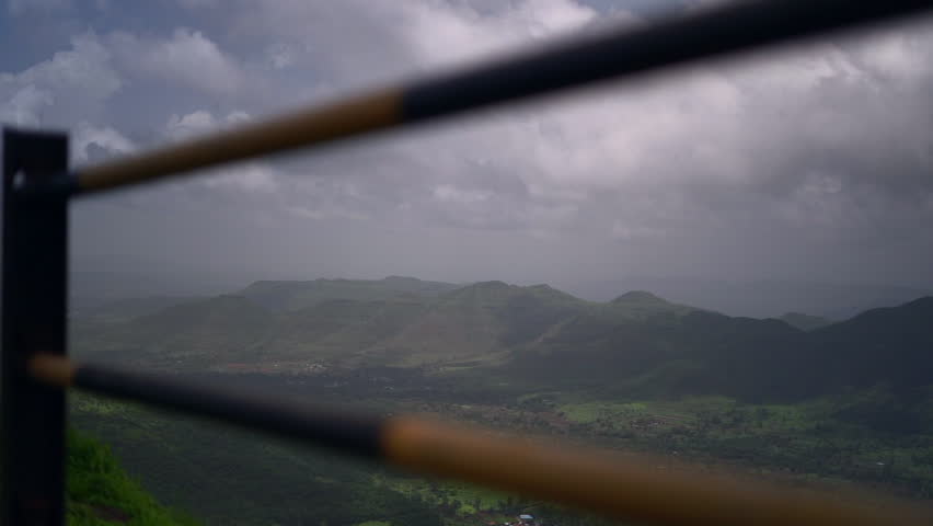 landscape shot of sinhagad fort , pune , india